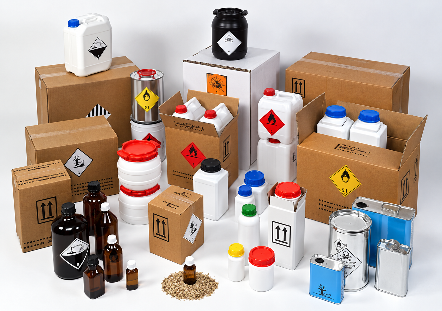 Factores clave en el packaging industrial para productos químicos